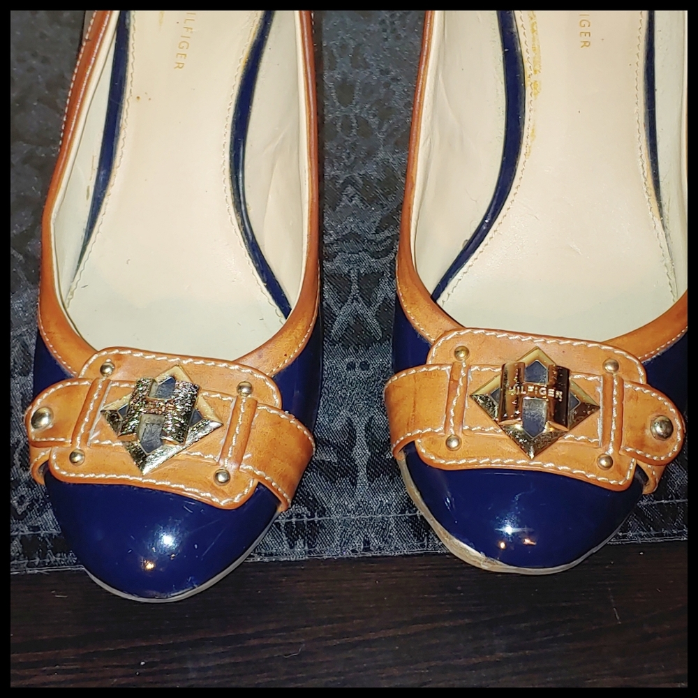Tommy Hilfiger Navy Blue Heels 7.5 - Picture 9 of 9